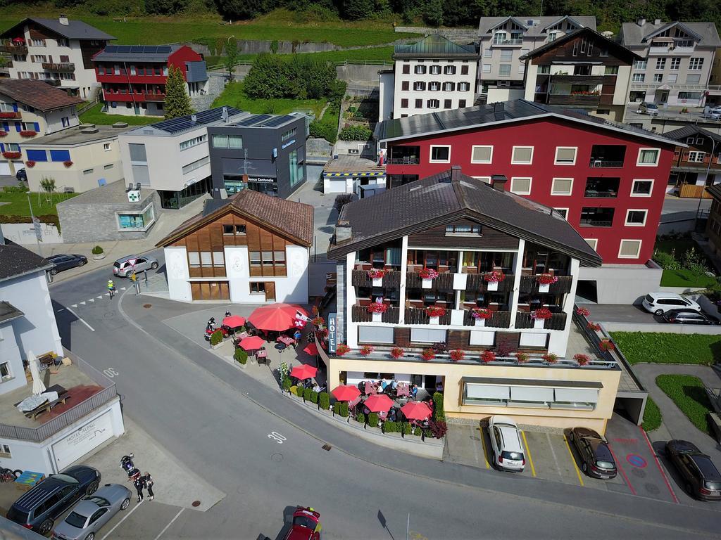Hotel Restaurant La Furca Disentis Esterno foto